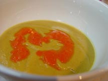 CurriedCauliflowerSoupwithRedPepperPuree