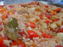 SpanishPaellawithShrimp,ChickenandSausage
