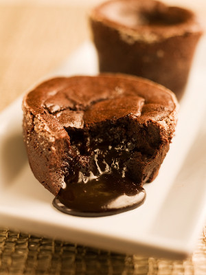 Dark Chocolate Molten Cakes