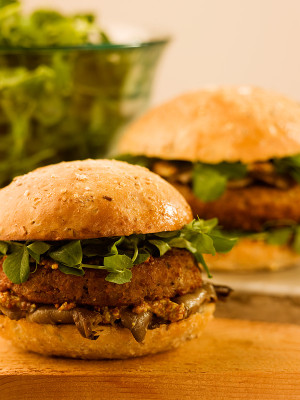 Lentil Bulgar Burger