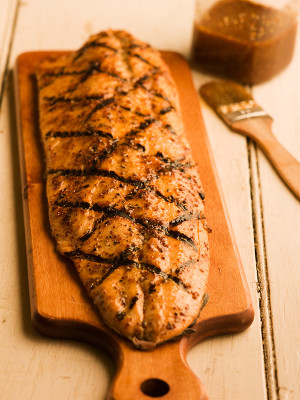 Maple Mustard Grilled Salmon